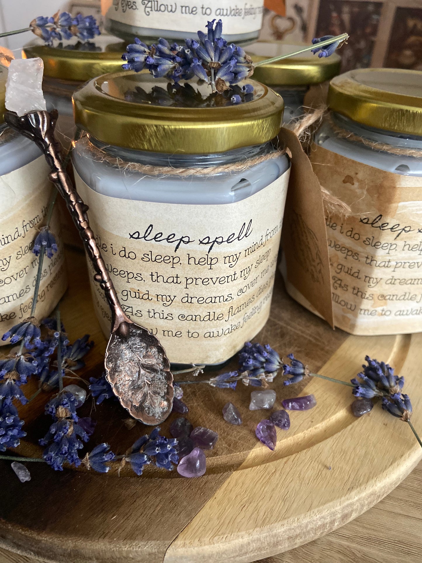 Sleep, calming spell candle